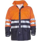 Hydrowear parka Vernon fluororanje-marine