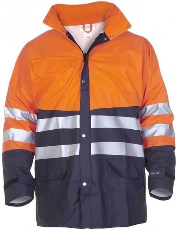 Hydrowear parka Vernon fluororanje-marine