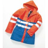 Hydrowear Plains Parka Marineblauw/Fluor Oranje maat 3XL