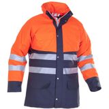 Hydrowear Plains Parka Marineblauw/Fluor Oranje maat 3XL