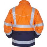 Hydrowear Frankfurt Parka Oranje/Marineblauw maat S