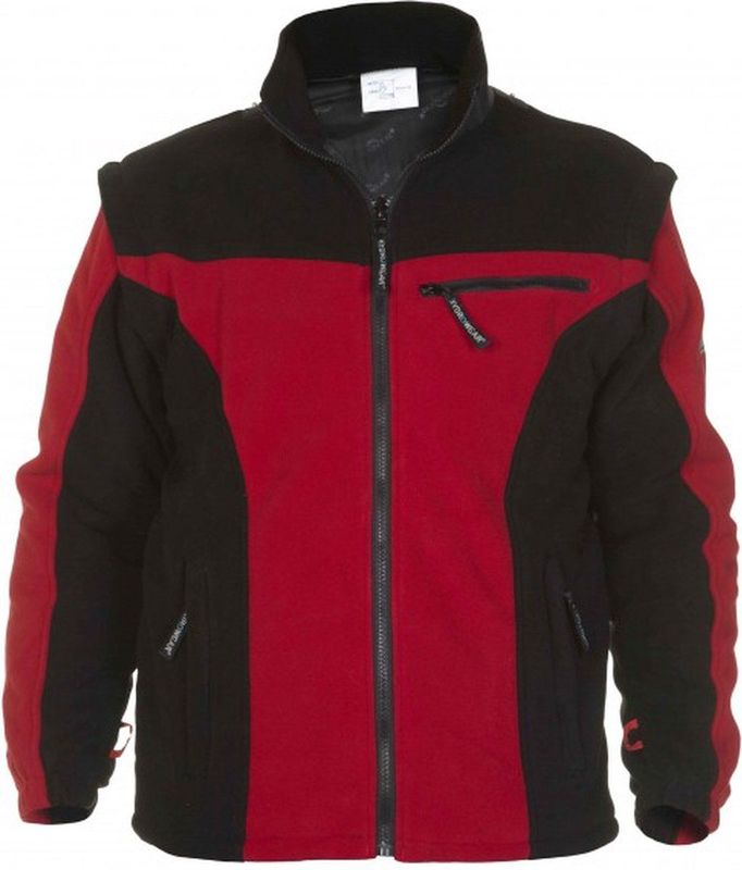 Hydrowear - Keulen - Fleecejack - Zwart/Rood - Polyester