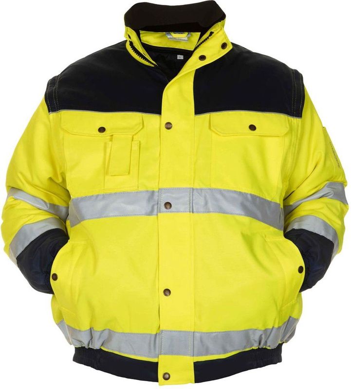 Hydrowear Luik Pilotjack Geel/Marineblauw maat S