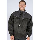 Hydrowear Leipzig Pilotjack Zwart/Grijs maat 4XL