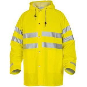 Hydrowear - Valencia - Hoge Zichtbaarheidsjas - Geel - 170 grams, 53% PU / 47% PA