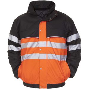 Hydrowear 017385BO Norwich Hydrosoft Pilot Jack, 53% Polyurethaan/47% Polyamide, Grote Maat, Hi-Vis Oranje/Zwart