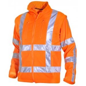 Hydrowear Softshelljas Fluor Oranje Mt M