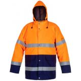 Hydrowear Unna Parka Oranje/Marineblauw maat S