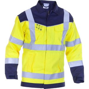 Hydrowear - Madrid - Werkjas - Fluor Geel/Marine - Katoen/Polyester