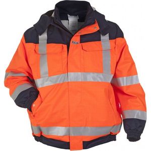 Hydrowear Multinorm Pilotjack Moers Fluor Oranje/Marine maat S