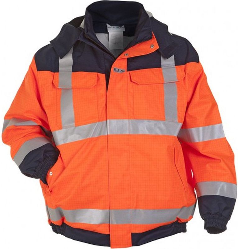 Hydrowear Multinorm Pilotjack Moers Fluor Oranje/Marine maat S