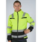 Hydrowear - Fleecejas Torgau - Hi-Vis - Geel/Zwart - Maat 3XL