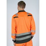 Hydrowear - Poloshirt Tanna - Lange Mouwen - Hi-Vis - Oranje/Zwart