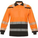 Hydrowear - Poloshirt Tanna - Lange Mouwen - Hi-Vis - Oranje/Zwart