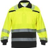 Hydrowear - Poloshirt Tanna - Geel/Zwart - Lange Mouwen - Hi-Vis