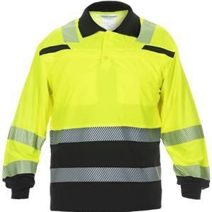 Hydrowear - Poloshirt Tanna - Geel/Zwart - Lange Mouwen - Hi-Vis