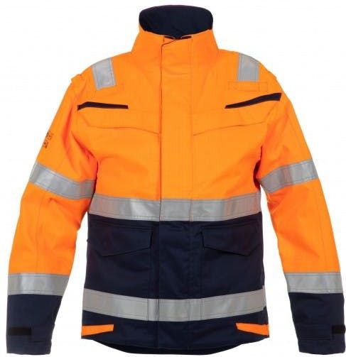 Hydrowear March Multinorm Parka Fluor Oranje/Marine maat S