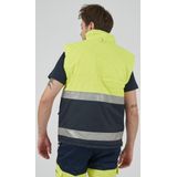 Hydrowear Metz Multinorm Bodywarmer Fluor Geel/Marine maat S
