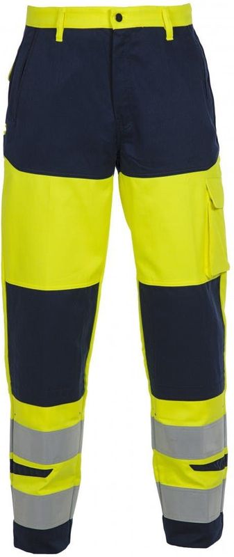 Hydrowear Mendoza Multinorm Broek Fluor Geel/Marine maat 44
