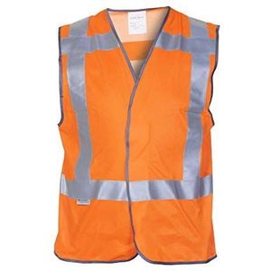 Hydrowear 017271FO-M MILSTON Trafficline veiligheidsvest, Hi-Vis Orange, maat M