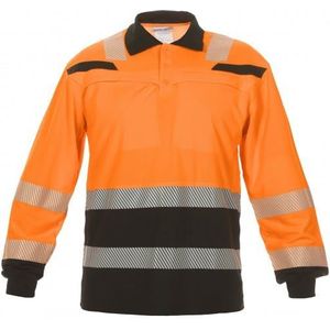 Hydrowear 040460YB-XS TanNA Trendy High Visible Line poloshirt met hoge zichtbaarheid, geel/zwart, XS, Hi-Vis Geel, Zwart