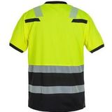 Hydrowear - 040465YB TULSA - T-Shirt - Hi-Vis Geel - Zwart - Katoen