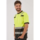 Hydrowear - 040465YB TULSA - T-Shirt - Hi-Vis Geel - Zwart - Katoen