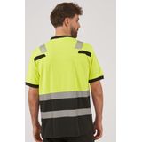 Hydrowear - 040465YB TULSA - T-Shirt - Hi-Vis Geel - Zwart - Katoen