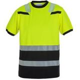 Hydrowear - 040465YB TULSA - T-Shirt - Hi-Vis Geel - Zwart - Katoen