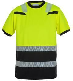 Hydrowear - 040465YB TULSA - T-Shirt - Hi-Vis Geel - Zwart - Katoen