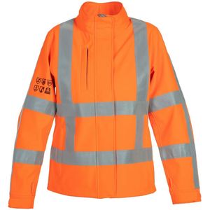 Hydrowear multinorm dames softshell Morgan RWS Fluor Oranje maat XS