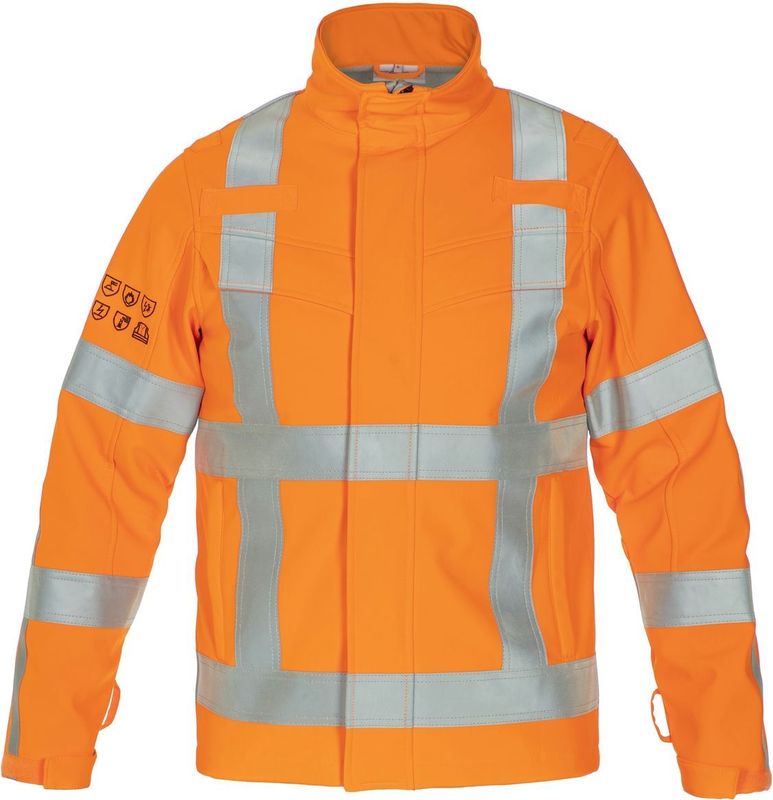 Hydrowear multinorm softshell Menorca RWS Fluor Oranje maat S