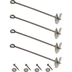 Grondanker, lengte 60 cm,  inclusief bevestingsmateriaal, verzinkt