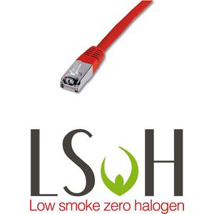 Patch Cable Sftp/Awg26/Lsoh 0.5M - Cat6A 500Mhz - Red