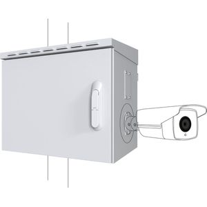 0U - Rackkast - Wit - Staal - IP66 - Robuuste Constructie