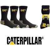 Caterpillar Heren Werksokken Navy Blauw 3-Pack - Maat 41-45