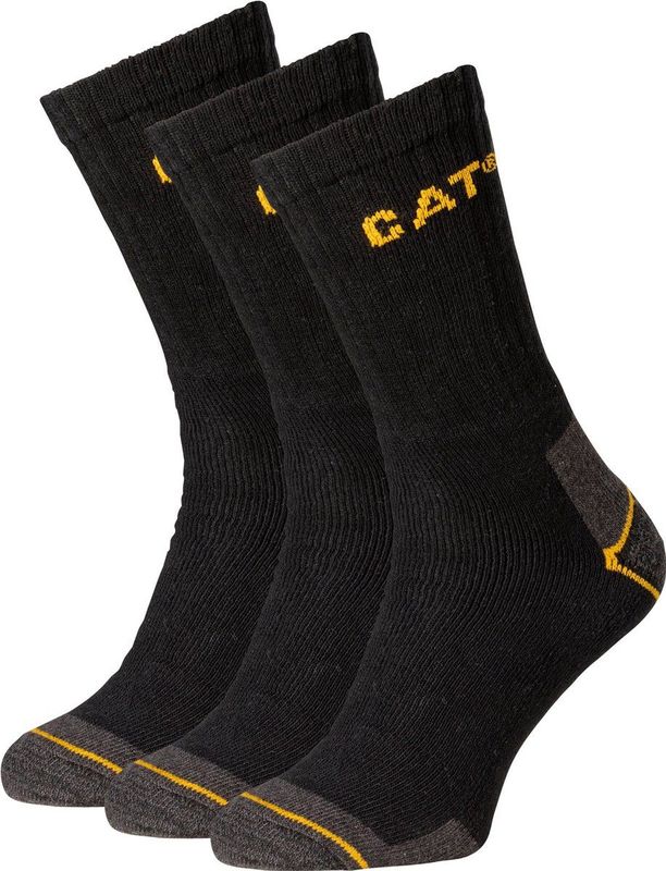 Caterpillar Heren Werksokken Navy Blauw 3-Pack - Maat 41-45