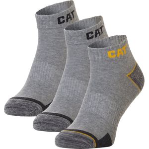 CAT Enkelsokken Heren Work Sneakers 3-paar Korte Werksokken Grijs - Maat 43-46