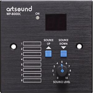 WP-8000C, wandpaneel selectie/vol. (incl. backb)