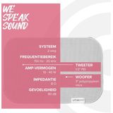 Artsound - UNI20 - Set van 2 Passieve Luidsprekers - Wit - 2-Weg Hifi