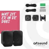 Artsound - UNI30 - Passieve Luidsprekers - Zwart - Set van 2
