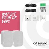 Artsound - UNI30 - Set van 2 Passieve Luidsprekers - Wit - 20-60 Watt