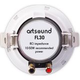 ArtSound FL30 - Passieve Wandluidspreker - Wit - 20 W - 2 Stuks