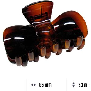 Stijlvolle Italiaanse haarklem - 2 stuks - 1 bruin, 1 zwart