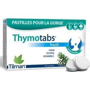 Thymotabs - Keeltabletten - Fresh - Met Vitamine C - 20 Stuks