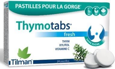 Thymotabs - Keeltabletten - Fresh - Met Vitamine C - 20 Stuks