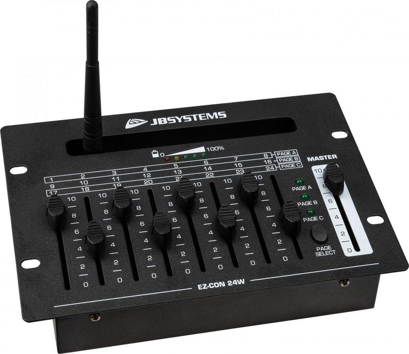 JBSystems - EZ-CON Controller / Draadloze DMX, 24 kanalen / Batterij met 10u autonomie