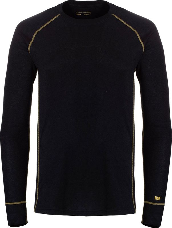 CAT Heren Thermoshirt Lange Mouw Zwart