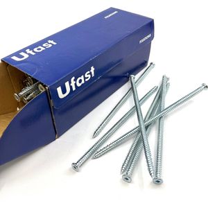 UFAST kozijnschroef Ø 7.5 x 212 mm - Platte kop - Torx - Voldraad - Verzinkt - 100 stuks