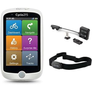 MIO Cyclo 215HC - Full Europe Fiets Navigatie - GPS - Hartslagsensor - Cadanssensor